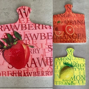 Frühstücksbrettchen Schneidebrett Brett Frühstück Kunststoff 25x30 Obst Motiv - Bild 1 von 4