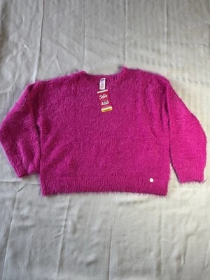 Suéter Justice Girls Cuello Muesca Rosa Difuso Talla L12/14 Nuevo con Etiquetas Pullover Manga Larga Foto 1 de 4