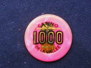 1980 antiguo raro chip 1000 liras italia casino vallee aosta saint vincent - Imagen 1 de 2