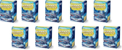 Dragon Shield Matte Blue Sleeves Display Case - Standard Size - 10 Packs - New! - Image 1 of 2