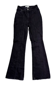 Abercrombie & Fitch Black Jeans High Rise Curve Love Bootcut Size 26X33 / 2 Long - Picture 1 of 9