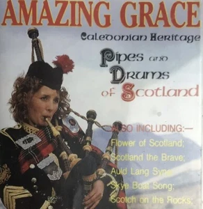 Amazing grace caledonian heritage Pipes & Drums Cassette Scotland Scotdisc - Picture 1 of 4