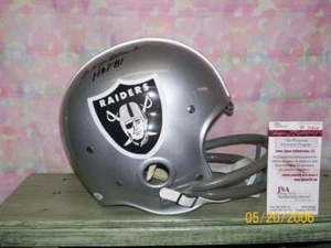 GEORGE BLANDA SIGNED CUSTOM "RK" RAIDERS HELMET HOF81 RIP! #1 - Picture 1 of 4