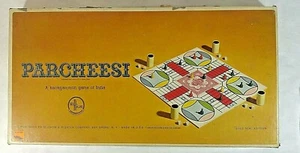 Juego de mesa vintage Parcheesi 1964 edición sello de oro selchow y derecho completo - Imagen 1 de 12