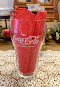 Vintage Coca Cola German Bell Glas "Trink Coca Cola Schutzmarken koffeinhaltig" - Bild 1 von 7