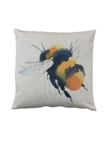 Large Bee - Small Bee 16" Cushion/Scatter Cover - Picture 1 of 3