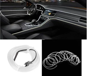Striscia LED Interni Auto 5M Luce Decorativa Atmosfera Tagliabile Bianco 03037 - Foto 1 di 4
