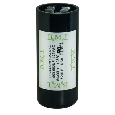 BARKER MICROFARADS USA 460-552 uf/MFD 110-125 VAC volts Round Start Capacitor 50/60 Hz - Lot-1