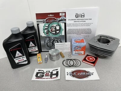 1983-85 OEM HONDA Atc 200X Machined Cylinder Engine Motor Top End Rebuild Kit - Image 1 of 4
