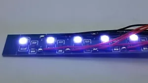 Qty 5. 12 Volt DC Pre Wired Cool LED Lights for Model Trains & Railway Layouts - Picture 1 of 4