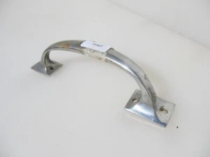 Vintage Brass Door Handle Shop Pull Pub Old Art Deco Nickel Antique 6" - Picture 1 of 11