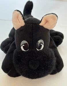 Perro de peluche negro Pound Puppies Scottish Terrier 8 pulgadas Mary Meyer 1998 - Imagen 1 de 7