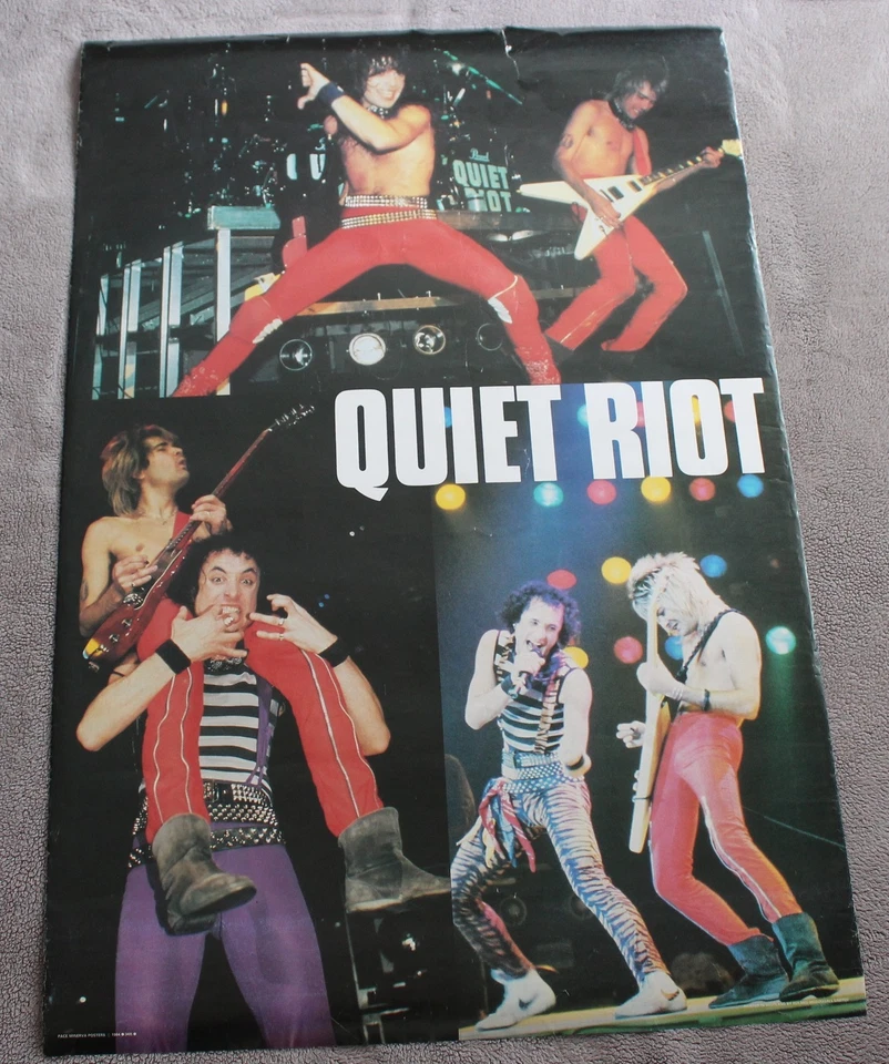 Quiet Riot 3 Pix 1984 Frankie Banali Chuck Wright Music Poster #3405 GVG C5 - Image 1 of 1