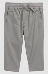 $64 Crewcuts By J. Crew Girl's Kid's Gray Stretch Pull-on Drawstring Pants Sz 4 - Picture 1 of 2