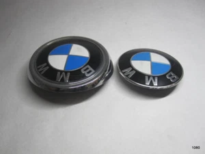 Genuine BMW OEM SUV 2 Emblems Front 1 Hood Rear 1 Trunk Late 2000's Models - Picture 1 of 4