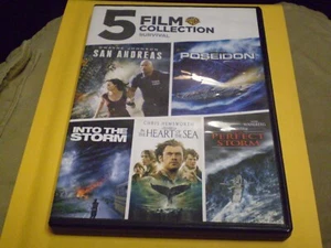 5-Film Collection Survival (3 DVD Set, 2018) The Rock Chris Hemsworth Clooney - Picture 1 of 1