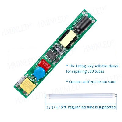 Placa de fuente de alimentación de controlador LED 85-265 voltios para reparar bombillas de tubo T8 T12 Foto 1 de 3