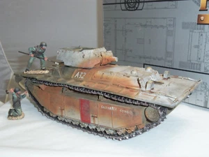 FIGARTI A3222P WW2 IWO JIMA LVTA-4 TOY SOLDIER FIGURE MILITARY TANK VEHICLE - Picture 1 of 2