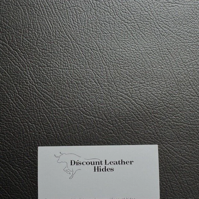 WOW! Stunning Charcoal Gray Automotive Craft Leather Pieces 15" x 15" AB 14 - Image 1 of 4