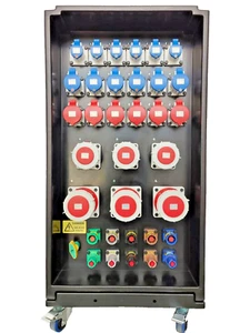 Raiden Power Distribution Box 400A 3 Phase Distro IP67 MCB 400Amp With RCBO - Picture 1 of 4