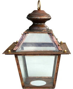 Lanterna rame Toscana con anello -Tuscan copper classic Lantern with ring 10925 - Imagen 1 de 1