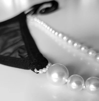 Mutandine Sexy Uomo Perla Sissy Vedere Attraverso perizoma perizoma T-back intimo uomo - Immagine 1 di 4