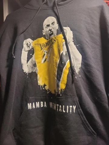 EUC Kobe Bryant MAMBA MENTALITY Los Angeles Lakers HOODIE Sweatshirt  Large Cover