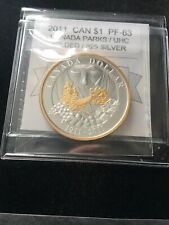 2011   100th Anniv. Parks, Coin Mart Graded Can. Dollar**PF-63 UHC Silver/GP**