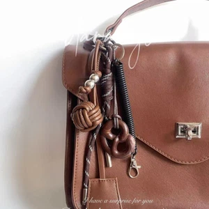 Alkaline Bread Keychain Braided Rope Bag Pendant Keyring Pendant Bag Decorat _in - Picture 1 of 17