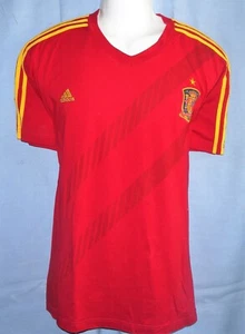 SPAIN TORRES RAMOS INIESTA XAVI VILLA no MATCH VINTAGE UEFA EURO 2012 ADIDAS XL - Picture 1 of 2