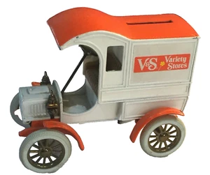 Ertl V&S Variety Stores die cast 1905 Ford First Delivery Metal Bank white orang - Picture 1 of 8