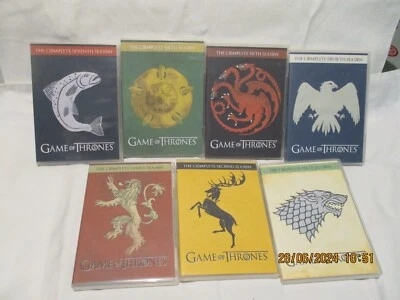 GAME OF THRONES--EPISODES 1--7--,--  14 DVDs--- 3890 mins APPROX - image 1 of 4