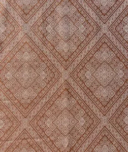 DONGHIA Bowles Moroccan woven terra cotta cream geometric woven 4+ yards New - Picture 1 of 5