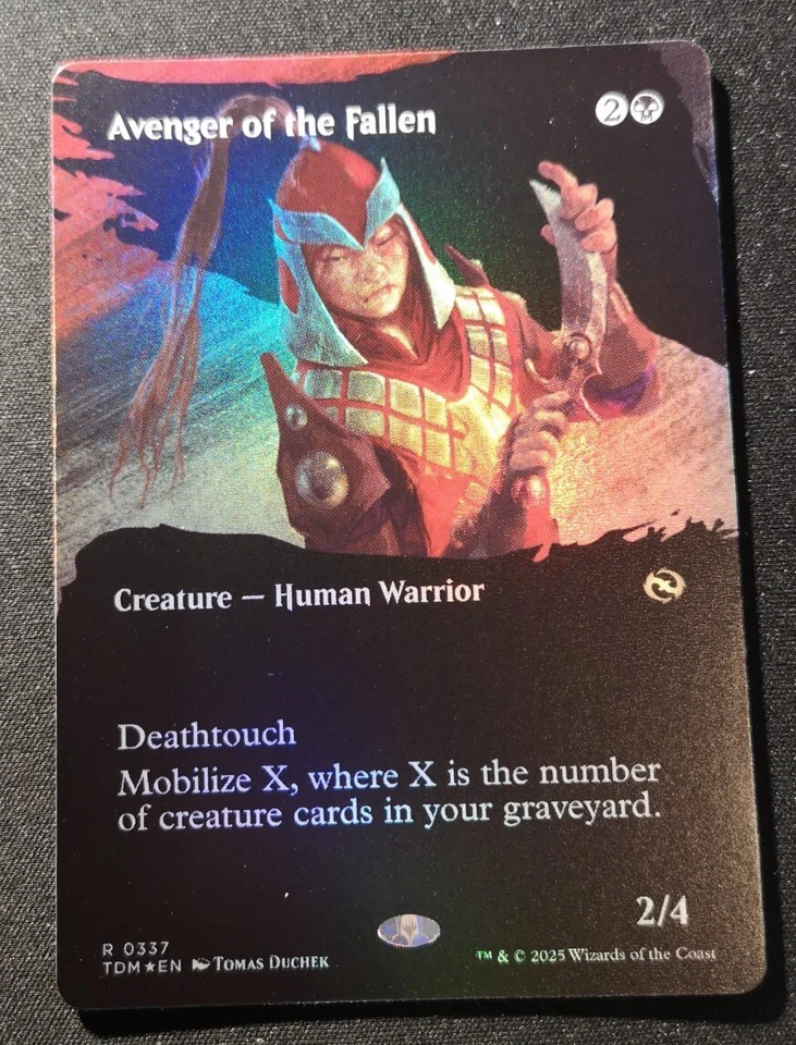 Avenger Of The Fallen - Foil - Borderless - TDM - MTG - EN - NM - 0337 - Image 1 of 1