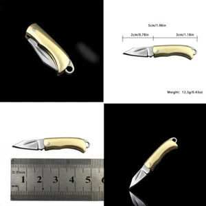 US 2-4 Pcs Mini Keychain Folding Lightweight Pocket Knife Everyday Carry Outdoor - Picture 1 of 17