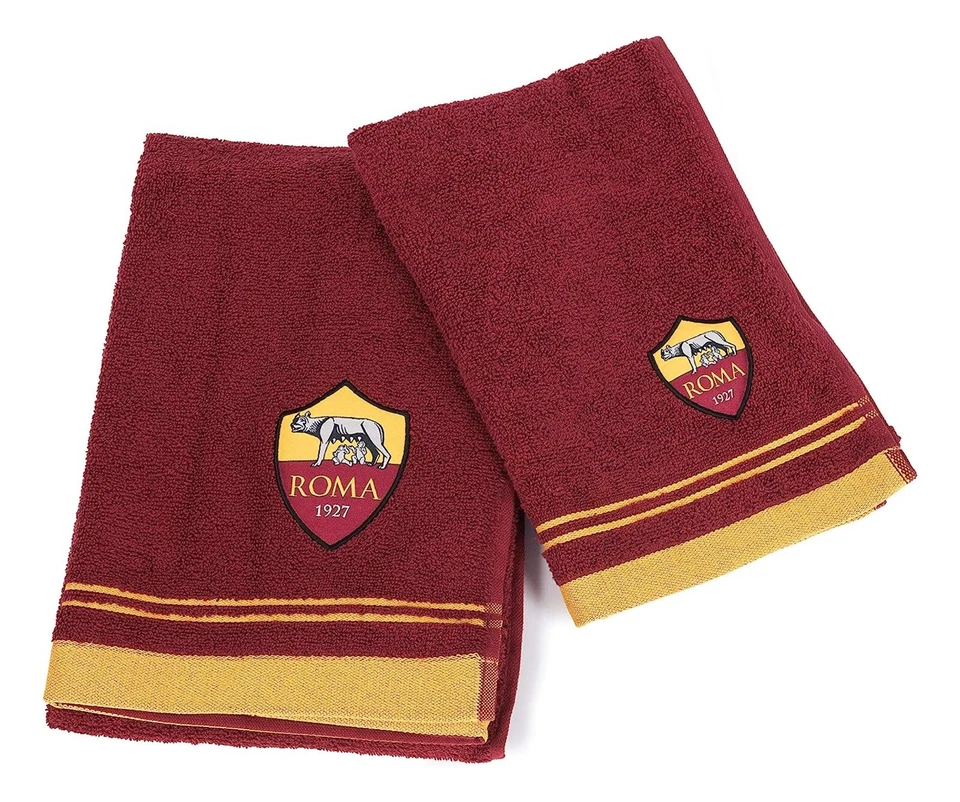 Coppia asciugamani 1 1 AS Roma prodotto Ufficiale