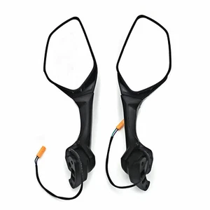 Black Left Right Rearview Mirrors For KAWASAKI NINJA ZX10R 2011-2015 H2 14-15 - Picture 1 of 7