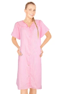 JEFFRICO House Dresses for Women with Pockets Lightweight Dusters Housecoat 2012 - Picture 1 of 45