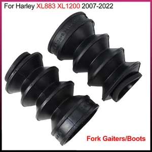 Vordergabel Gamaschen Stoßdämpfer Gummi Abdeckungen für Harley 2007-2022 XL883 XL1200 - Bild 1 von 9