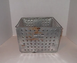 Vintage Wire Gym Locker Basket Androck Industrial Old Number Tag Silver Lyon 229 - Picture 1 of 3