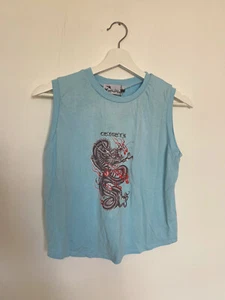O Mighty Dragon Baby Tank, Blue, Size L. Rare In UK, Never Been Worn. - Picture 1 of 5