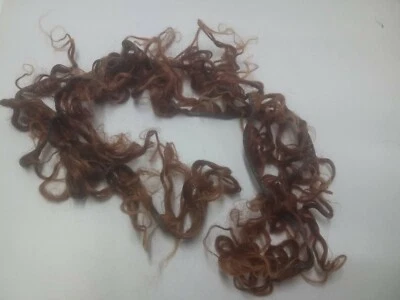 Extensiones de cabello de tejido rizado castaño rojizo claro de 8" cabeza entera Foto 1 de 4