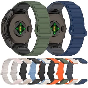 20mm Quick Fit Magnetic Silicone Strap for Garmin Fenix 8 43mm/Fenix 7S/ 5S/ 6S - Picture 1 of 80