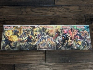 Spider-Man 2099 Exodus # 1-5 + ALPHA NM Alan Quah Connecting Trade Variant Set - Picture 1 of 3