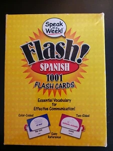Flash! Spanish 1001 Flash Cards - Picture 1 of 3