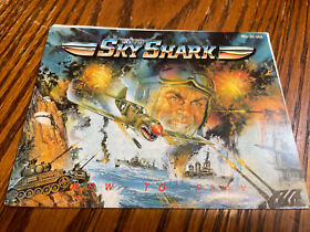 Sky Shark NES Nintendo Instruction Manual Booklet Only Nintendo