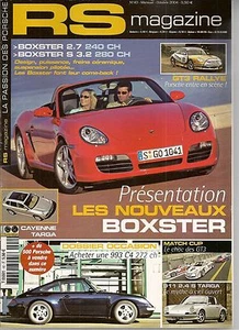 RS MAGAZIN 40 PORSCHE 987 BOXSTER S 3.2 993 C4 996 GT3 CUP 911 S 2.4 TARGA - Bild 1 von 2