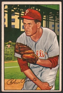 Robin Roberts 1952 Bowman #4 Philadelphia Phillies (G-VG) 🔥 - Imagen 1 de 2