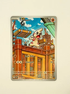 Timburr 125/086 Sv: Black Bolt Holo Illustration Rare Pokémon  - Image 1 of 2