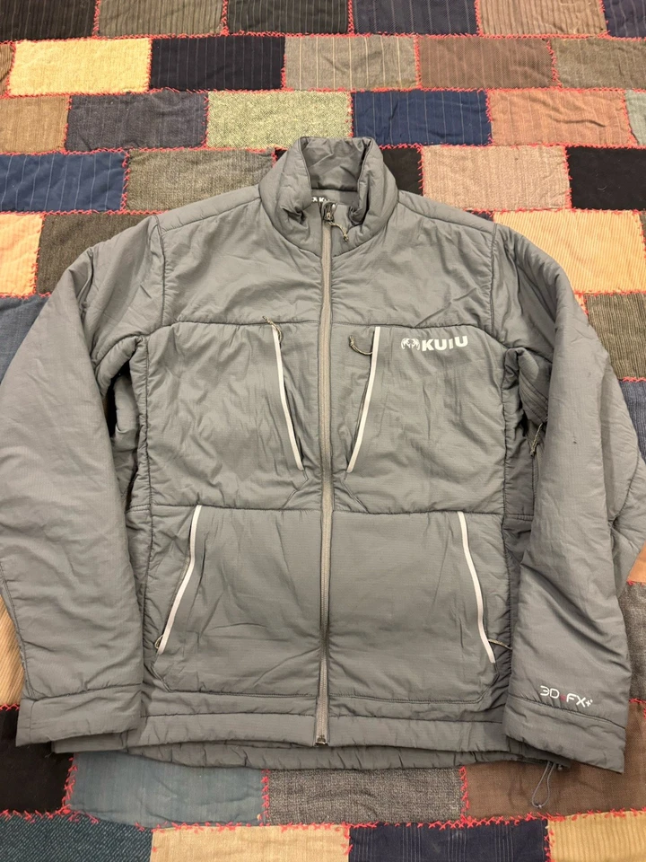 Kuiu Kenai Gunsmoke Lightweight Hunting Hiking Jacket Reflective 3D FX Mens L - Image 1 of 4